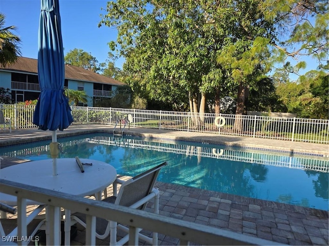 view of pool with a patio