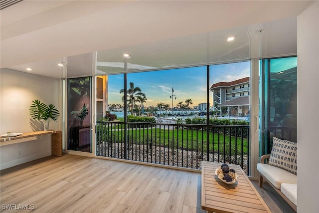 interior space with a wealth of natural light