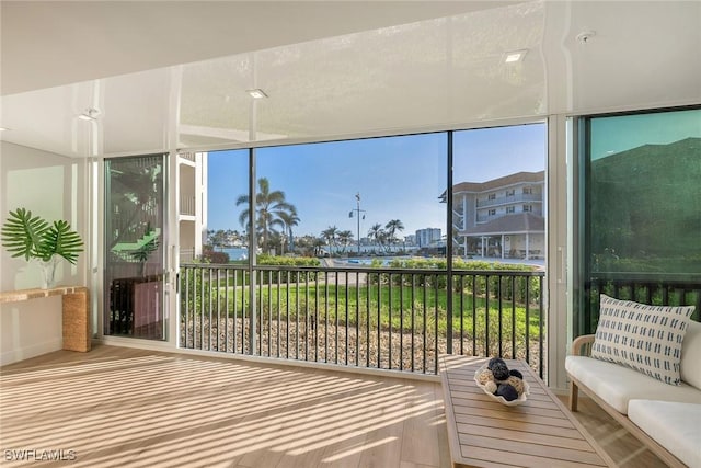 view of sunroom / solarium