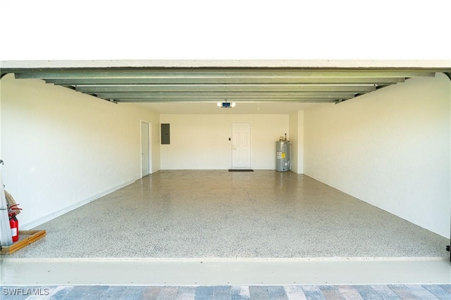 5548 Foxhunt Way, Naples, FL 34104 - garage featuring water heater and electric panel