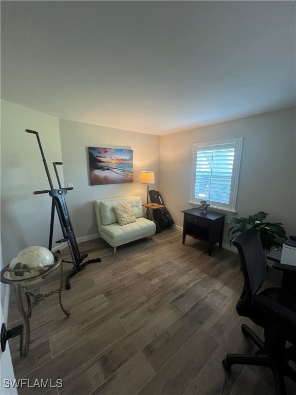 3680 Woodstork Ct, Fort Myers, FL 33908 - office with wood finished floors