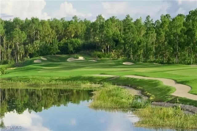 10007 Sky View Way Unit 2005, Fort Myers, FL 33913 - view of community with view of wooded area, golf course view, and a water view