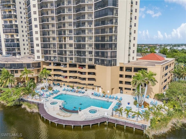 view of property featuring a water view
