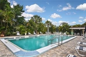 view of pool with a patio