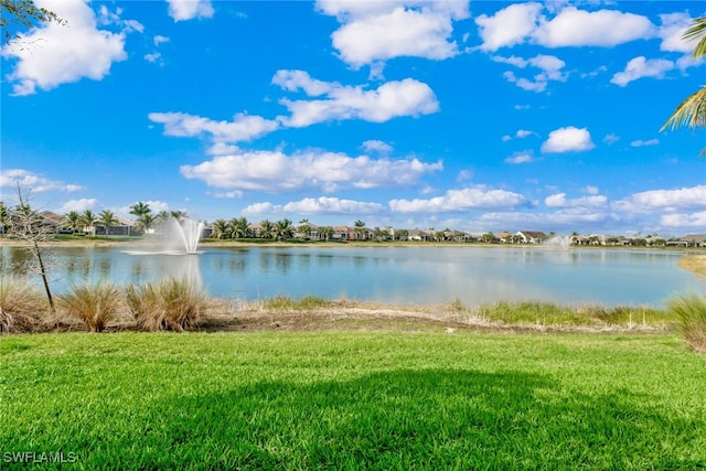 view of water feature