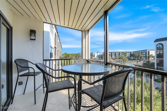 view of balcony