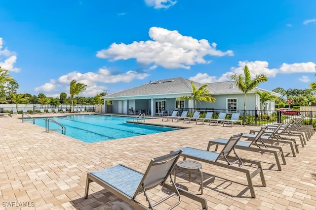 view of pool with a patio