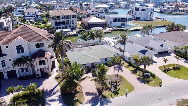 418 Germain Ave, Naples, FL 34108 - aerial perspective of suburban area featuring a large body of water