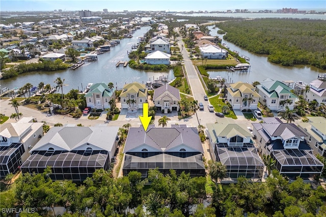 12206 Siesta Dr, Fort Myers Beach, FL 33931 - aerial view of residential area featuring a large body of water