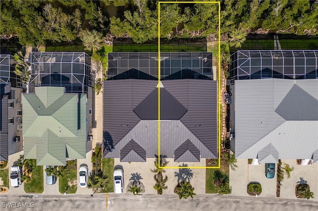 12206 Siesta Dr, Fort Myers Beach, FL 33931 - aerial view of property's location with property parcel outlined