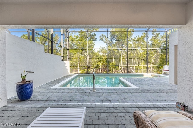 12206 Siesta Dr, Fort Myers Beach, FL 33931 - swimming pool featuring a patio area and a lanai