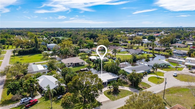 aerial view featuring a residential view