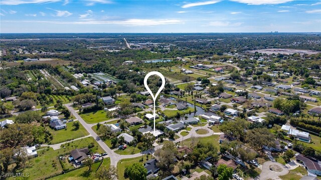 14819 Randolph Ct, Fort Myers, FL 33905 - aerial view of property and surrounding area with nearby suburban area