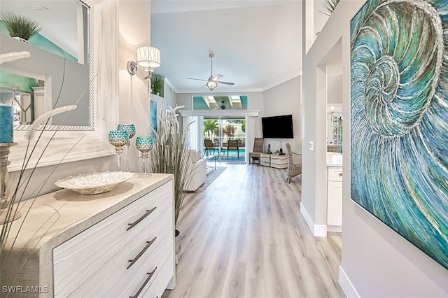 16380 Kelly Woods Dr, Fort Myers, FL 33908 - interior space featuring ornamental molding and light hardwood / wood-style floors