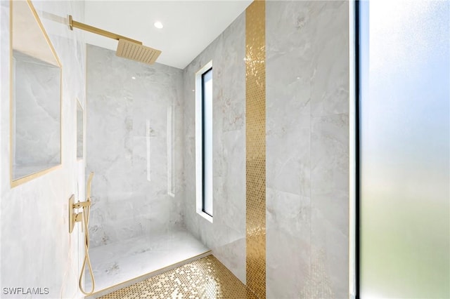 413 SW 46th Ter, Cape Coral, FL 33914 - full bath featuring a marble finish shower