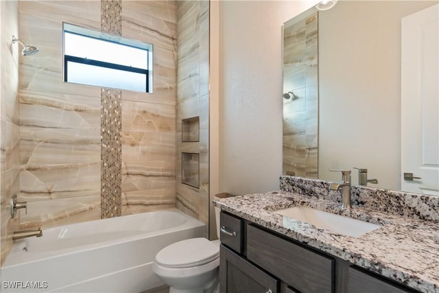 4320 Vasco St, Punta Gorda, FL 33950 - bathroom with toilet, vanity, and shower / bathing tub combination