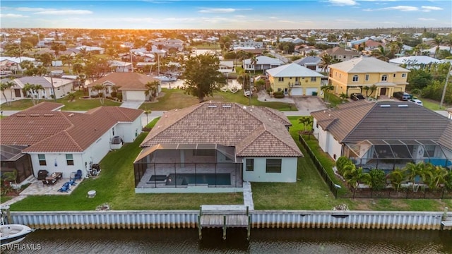 4320 Vasco St, Punta Gorda, FL 33950 - birds eye view of property featuring a water view and a residential view