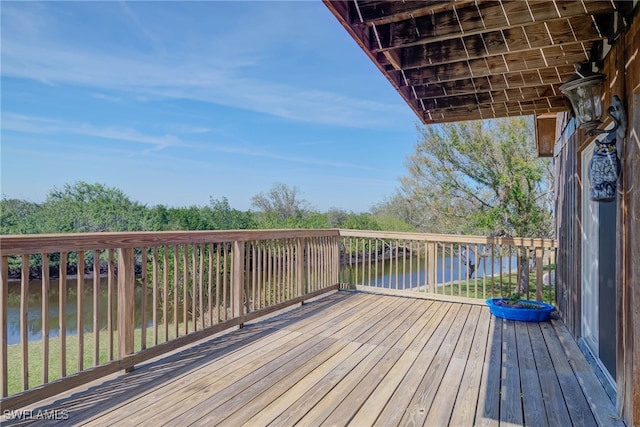 373 Hile Ln, Punta Gorda, FL 33982 - wooden deck with a water view