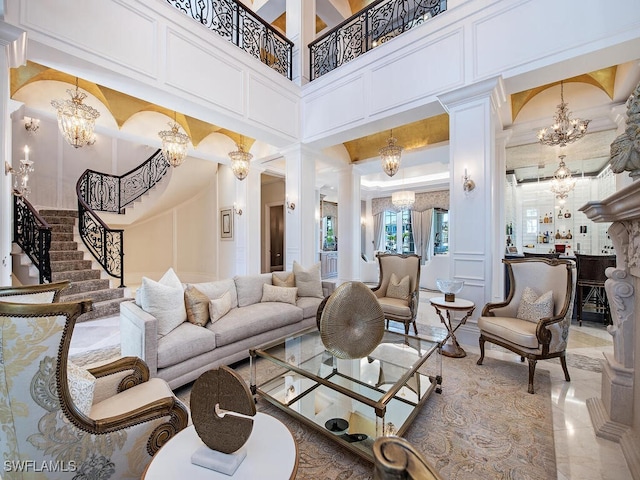 233 Mermaids Bight, Naples, FL 34103 - community lobby featuring stairs
