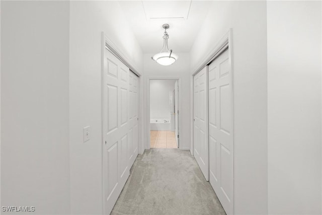 23039 Lone Oak Dr, Estero, FL 33928 - hallway with light colored carpet