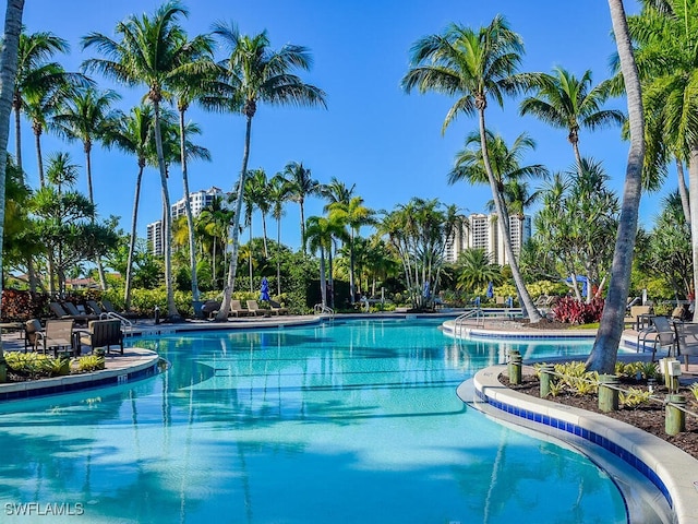 view of pool