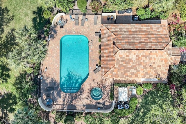 birds eye view of property