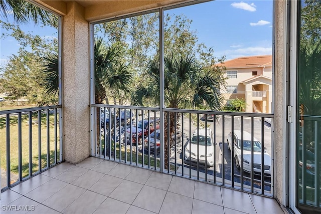 balcony featuring a residential view