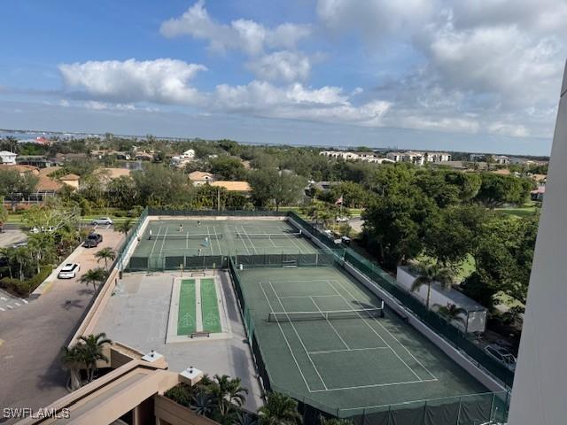 view of tennis court