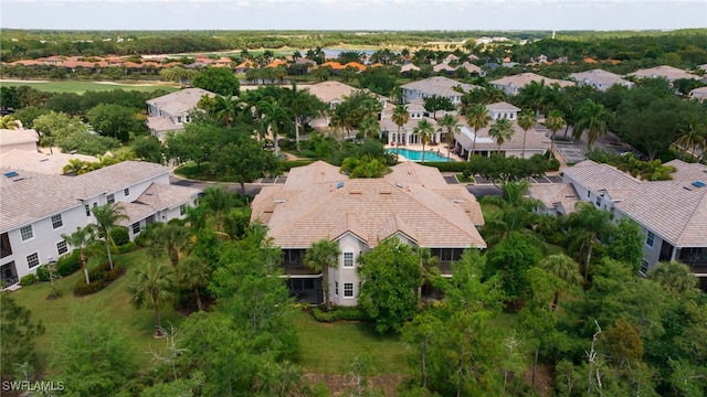 bird's eye view featuring a residential view