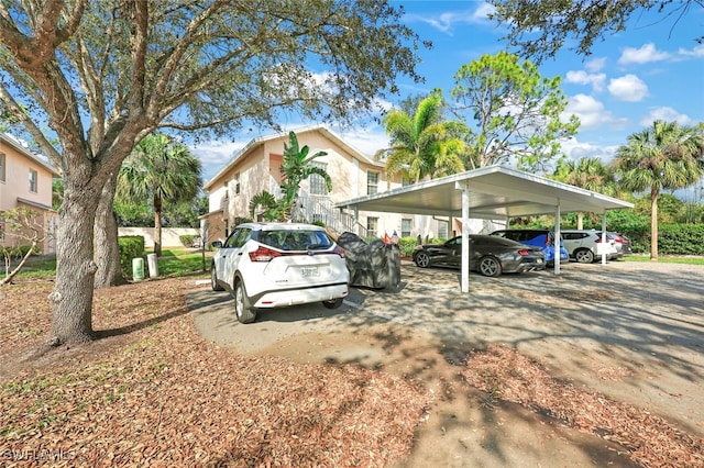 view of car parking