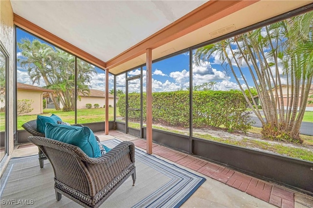 view of sunroom