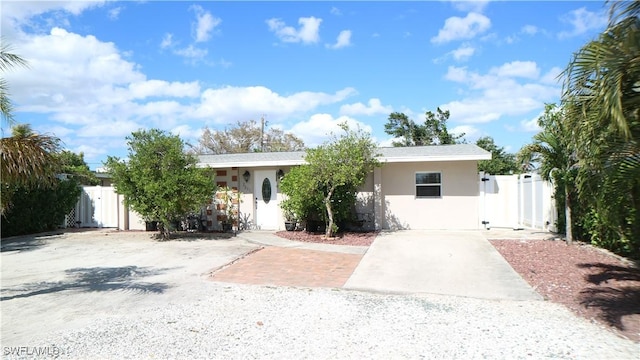 view of ranch-style home