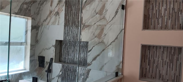 764 Chapman Ave S, Lehigh Acres, FL 33974 - interior details with a marble finish shower
