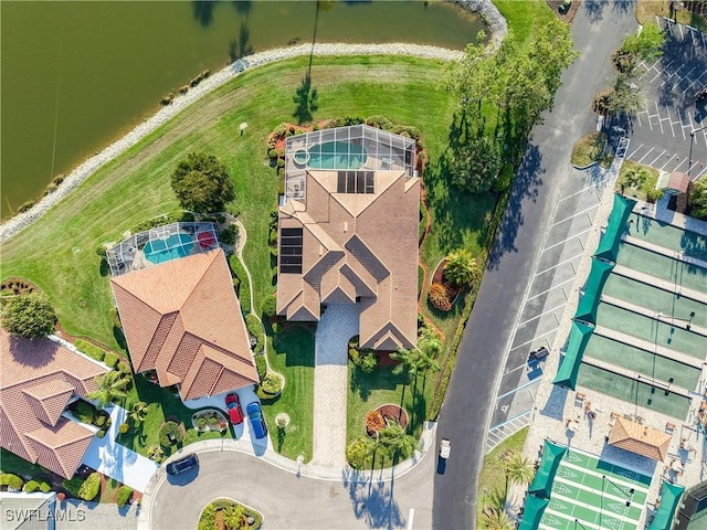 birds eye view of property