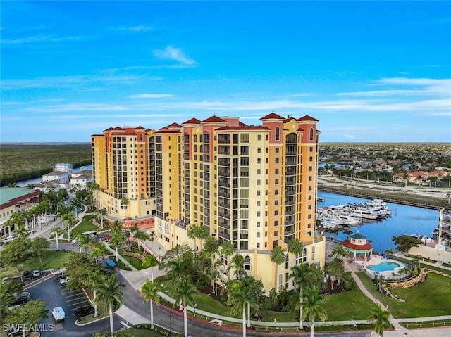 view of property featuring a water view