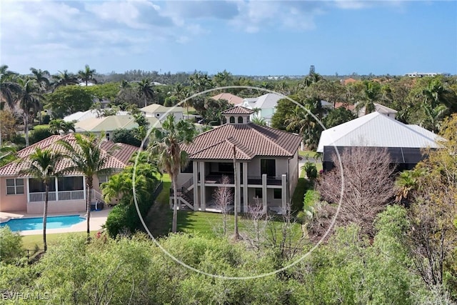 birds eye view of property