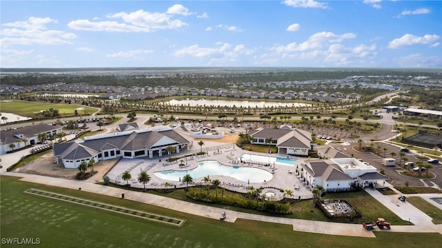 bird's eye view featuring a residential view