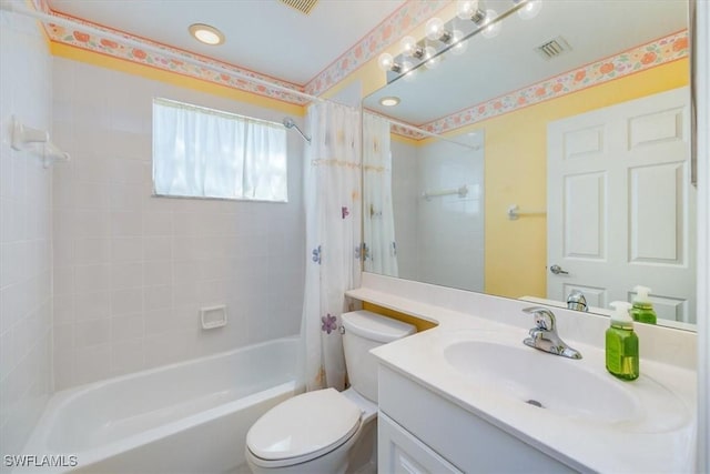 1090 Partridge Cir Unit 201, Naples, FL 34104 - full bathroom with vanity, toilet, and shower / bath combo