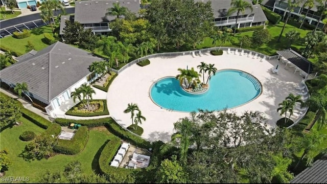 1090 Partridge Cir Unit 201, Naples, FL 34104 - drone / aerial view