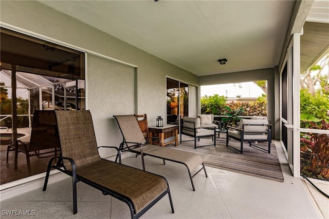 view of sunroom / solarium