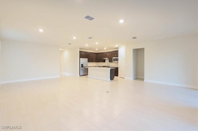 view of unfurnished living room