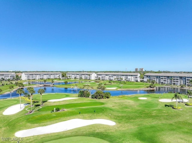 view of property's community with a water view