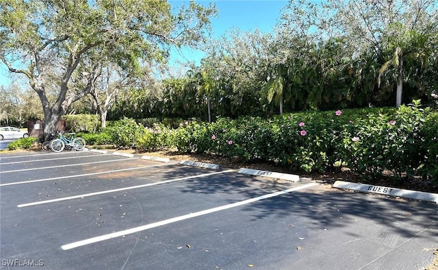 view of uncovered parking lot