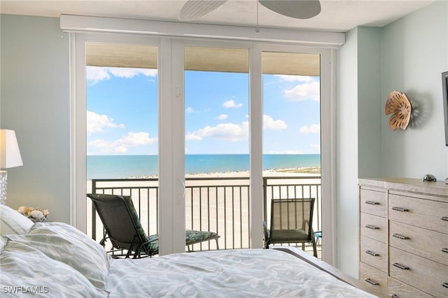 180 Seaview Ct Unit 911, Marco Island, FL 34145 - bedroom featuring access to exterior and multiple windows