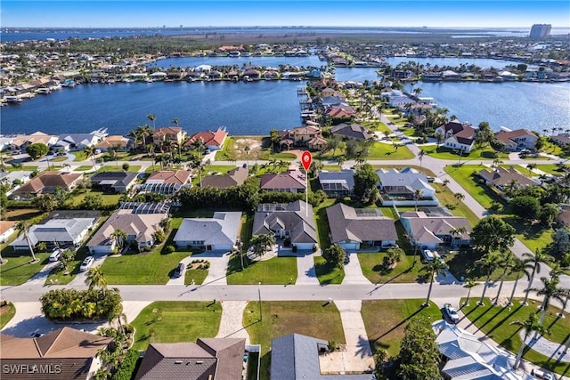 522 SW 51st Ter, Cape Coral, FL 33914 - bird's eye view featuring a water view and a residential view