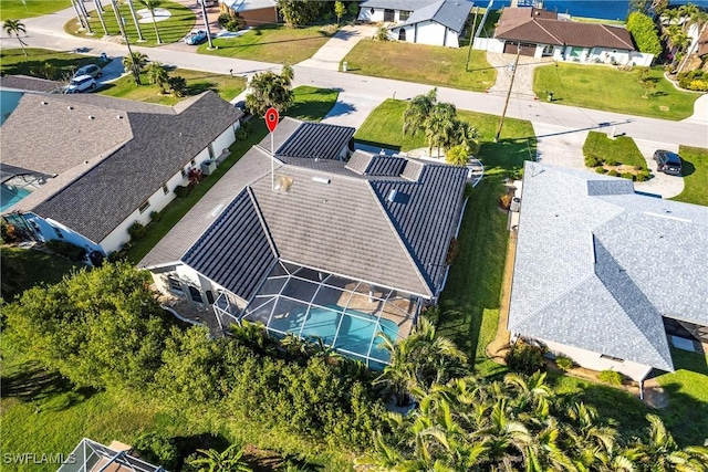 bird's eye view featuring a residential view