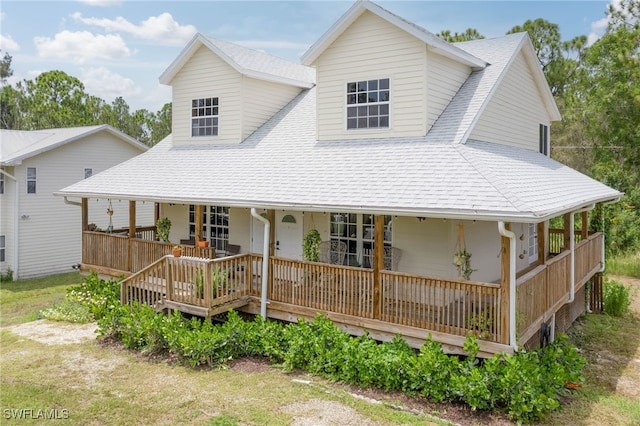 farmhouse with covered porch