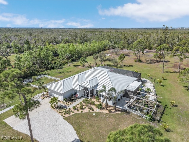 15791 Quail Trl, Bokeelia, FL 33922 - birds eye view of property with a wooded view