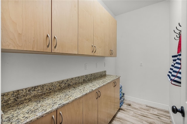 15791 Quail Trl, Bokeelia, FL 33922 - interior space with baseboards and wood finished floors