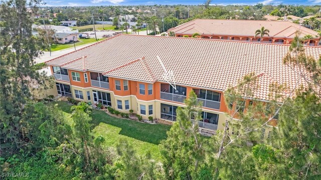 aerial view featuring a residential view